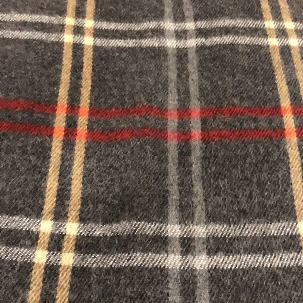 Cejon unisex soft plaid scarf Italian made.